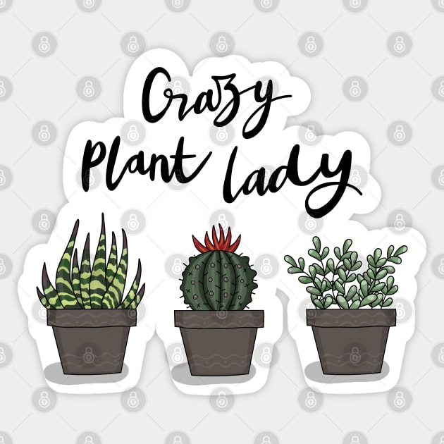 Crazy Plant Lady Sticker by valentinahramov